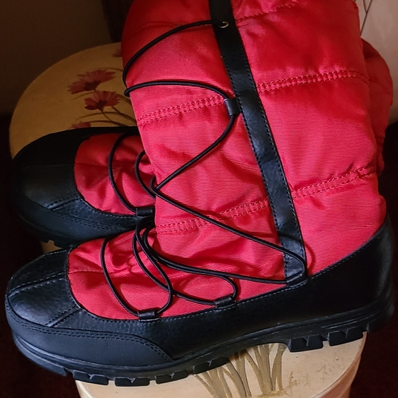 Ralph Lauren Women's Red&Black Boots - Picture 2 of 6